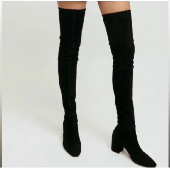 Maje Shoes - NWT Maje Black Suede Over the Knee Boots
40/9US pull on​​